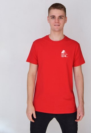 RED PINEAPPLE OCEAN (WHITE) T-SHIRT