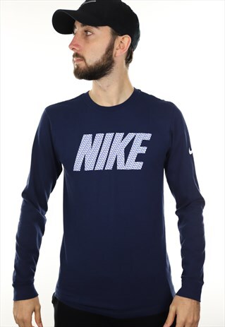 VINTAGE NIKE SPELL OUT LONG SLEEVE T SHIRT TEE