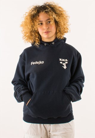 VINTAGE NAVY HOODIE PULLOVER