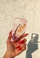 IPHONE 12 AND 12 PRO GLOW IN THE DARK REAL FLOWERS CASE