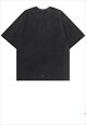 METAL HEAD T-SHIRT HARDCORE TEE GRUNGE ROCKER TOP IN BLACK