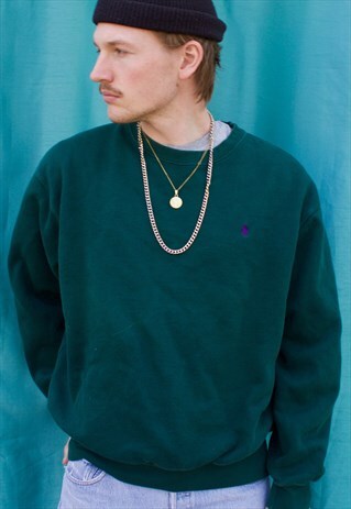 VINTAGE GREEN RALPH LAUREN SWEATSHIRT.