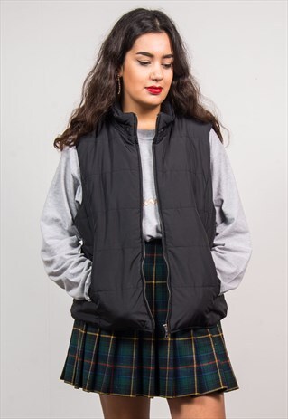 TOMMY HILFIGER VINTAGE 90'S BLACK PADDED GILET