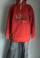 VINTAGE RED FLEECE JUMPER