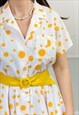 VINTAGE DOTTED DRESS IN PINUP STYLE POLKA DOTS