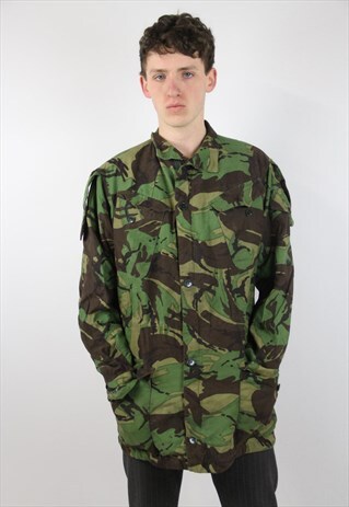 VINTAGE HEAVY CAMO SHIRT JACKET