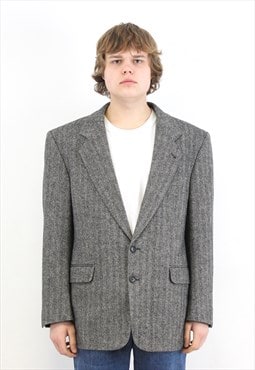 New Tweed Wool Blazer Herringbone Jacket Sport Coat Suit Top