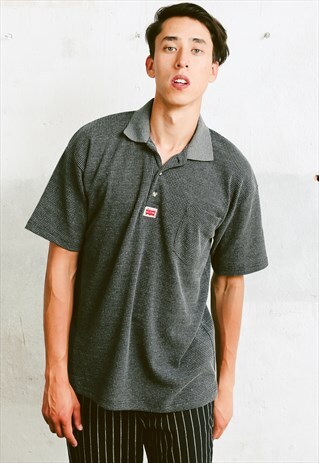 VINTAGE 90S MINIMALIST POLO SHIRT