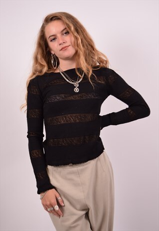 VINTAGE VALENTINO JUMPER SWEATER BLACK