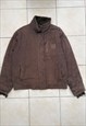 Vintage Quiksilver Y2K brown fleece jacket large 