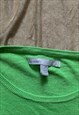 VINTAGE Y2K EARLY 2000S OLD NAVY GREEN SWEATER CARDIGAN WINX