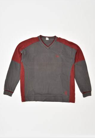 Vintage Fila Sweatshirt Jumper Grey