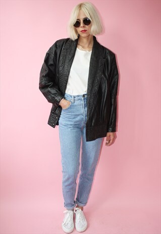 VINTAGE 90'S LEATHER JACKET