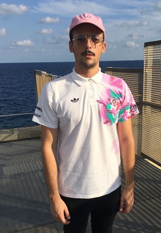 VINTAGE ADIDAS POLO SHIRT CIRCA 80S FRESH PRINCE TYPE