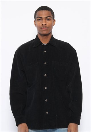 VINTAGE CORDUROY SHIRT BLACK