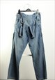 VINTAGE RUGGED WEAR DUNGAREES BLUE