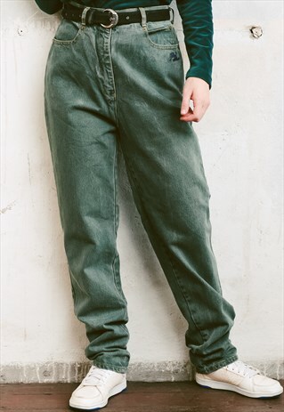 VINTAGE 90S KHAKI GREEN JEANS