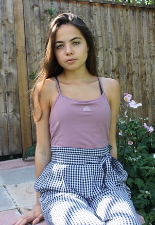 90'S RETRO PURPLE CROP TOP