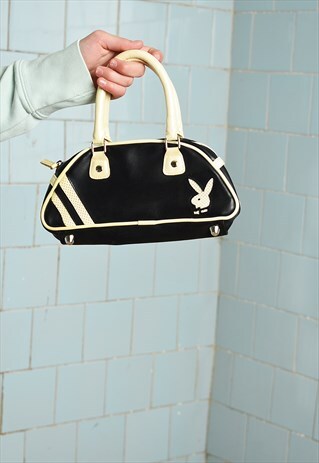 VINTAGE Y2K 00S PLAYBOY FAUX LEATHER KITSCH PETITE BAG