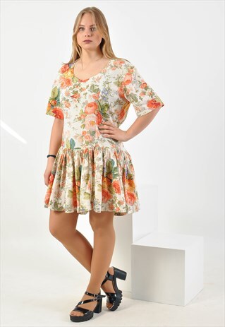 VINTAGE 90'S FLORAL DRESS