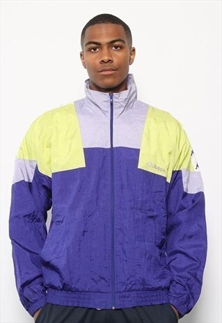VINTAGE KAPPA LOGO TRACK JACKET PURPLE