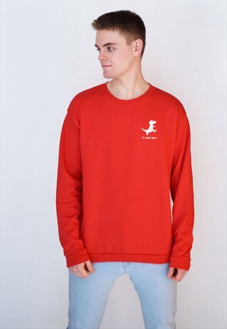 RED TI AMO REX (WHITE) SWEATSHIRT