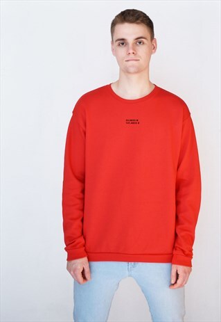 RED COORDINATES SWEATSHIRT