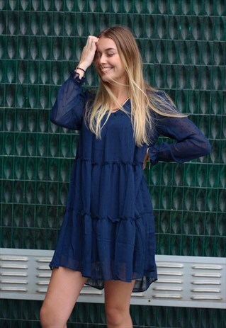 SHORT NAVY DRESS