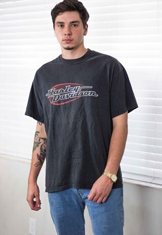 VINTAGE HARLEY DAVIDSON T-SHIRT LOGO 90S XL 9.2