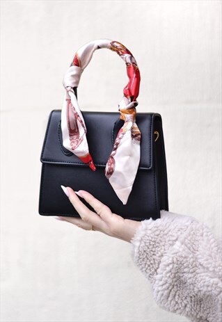 SCARFED CROSS BODY BAG
