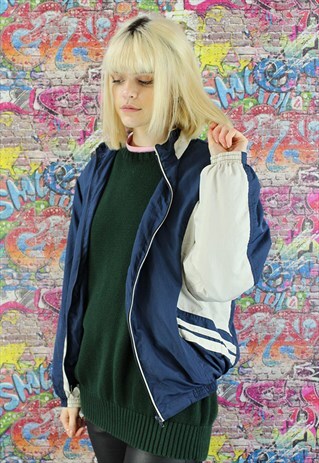 VINTAGE 90S SHELL JACKET/WINDBREAKER. UNISEX SPORTSWEAR.