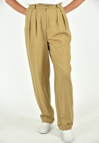 VINTAGE 80'S JONES NEW YORK TAN PANTS SIZE 6