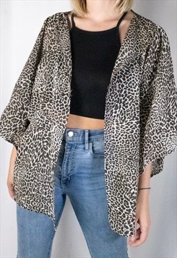 Leopard print coverup