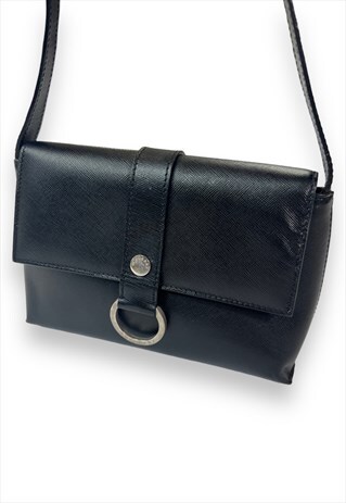 Burberry bag plain black handbag pouchette purse y2k