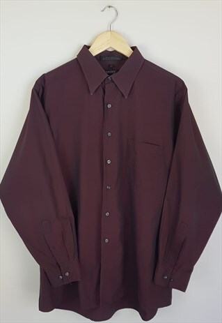 VINTAGE DKNY SHIRT MAROON