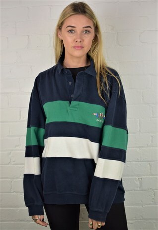 VINTAGE 90'S 1/4 BUTTON SAILING SWEATSHIRT