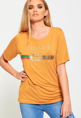 LIBERTE SLOGAN T-SHIRT
