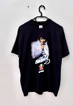 Vintage elvis Presley 2005 black tour T-shirt medium 
