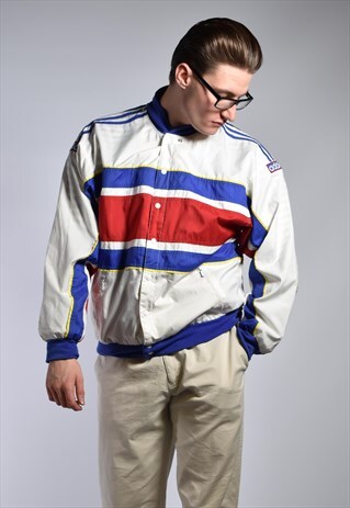 1990S ADIDAS COLOUR BLOCK WINDBREAKER JACKET