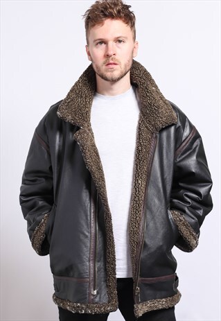 VINTAGE LEATHER AVIATOR JACKET