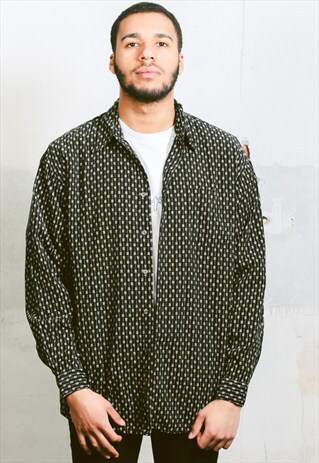 VINTAGE PATTERNED CORDUROY SHIRT
