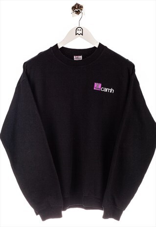 VINTAGE GILDAN CAMH LOGO STICK SWEATSHIRT BLACK