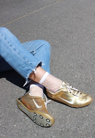 VINTAGE 90S Y2K GOLD TRAINERS