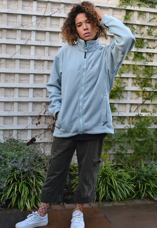 BERGHAUS UNISEX ZIP UP BABY BLUE FLEECE JACKET