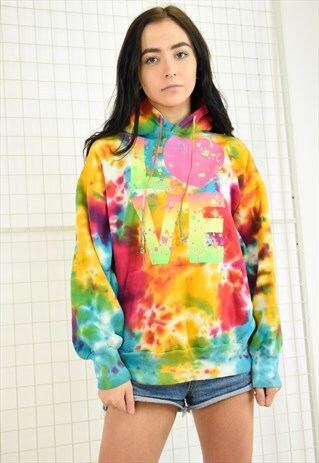 TIE DYE 'LOVE' FESTIVAL HOODIE
