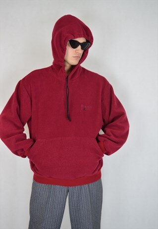 VINTAGE RED FLEECE SWEATSHIRT