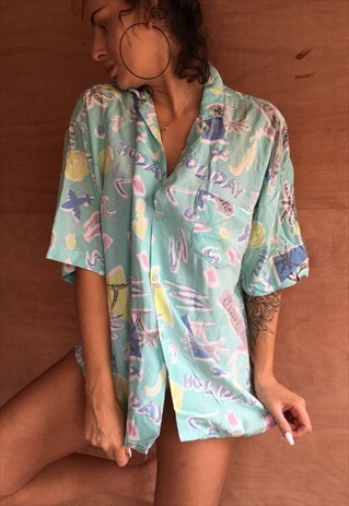 OVERSIZED RETRO 90S 80S VINTAGE UNISEX FESTIVAL SHIRT