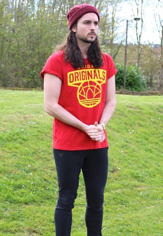 RETRO ADIDAS ORIGINALS T-SHIRT - MEDIUM