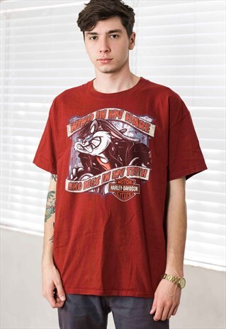 VINTAGE HARLEY DAVIDSON T-SHIRT LOGO 90S XL 9.5