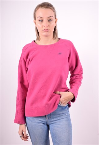 REEBOK WOMENS VINTAGE SWEATSHIRT JUMPER MEDIUM PINK 90'S